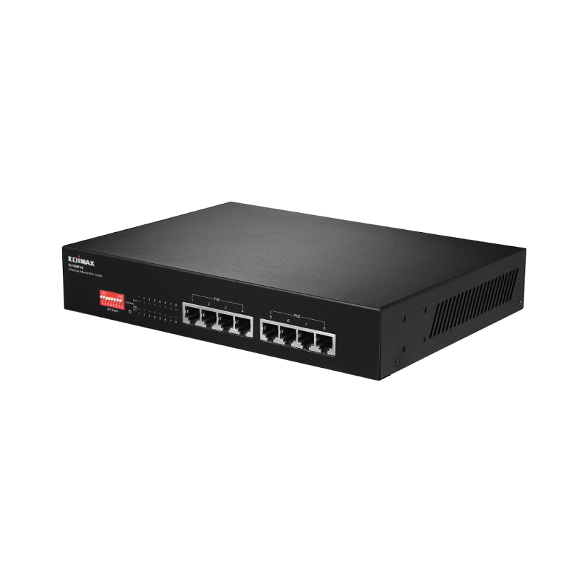 Edimax ES-1008P V2 Long Range 8-Port Fast Ethernet PoE+ Switch with DIP Switch